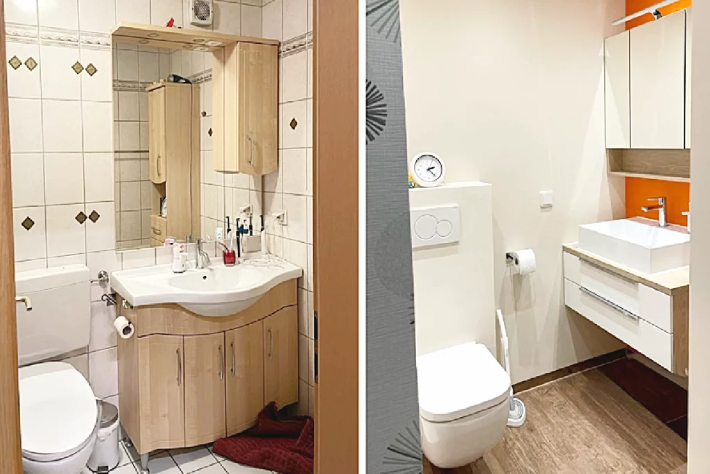 Modernisierung von Waschplatz oder WC