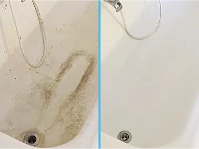 verfärbungen Badewannen Reparatur glänzende Oberfläche